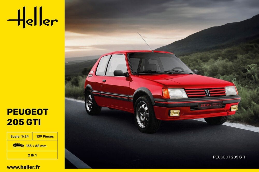 Heller: Peugeot 205 GTI in 1:24, Ophalen of Verzenden, Nieuw