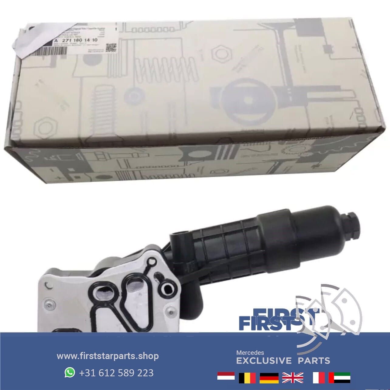 A2711801410 Oliekoeler Module Filter Fors Voor Mercedes-Benz, Gebruikt, -, Ophalen of Verzenden, -