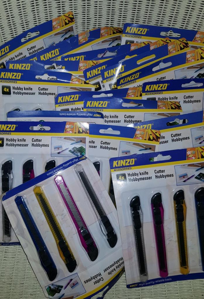 20 setjes van 4 kinzo hobby messen, Ophalen of Verzenden, Nieuw