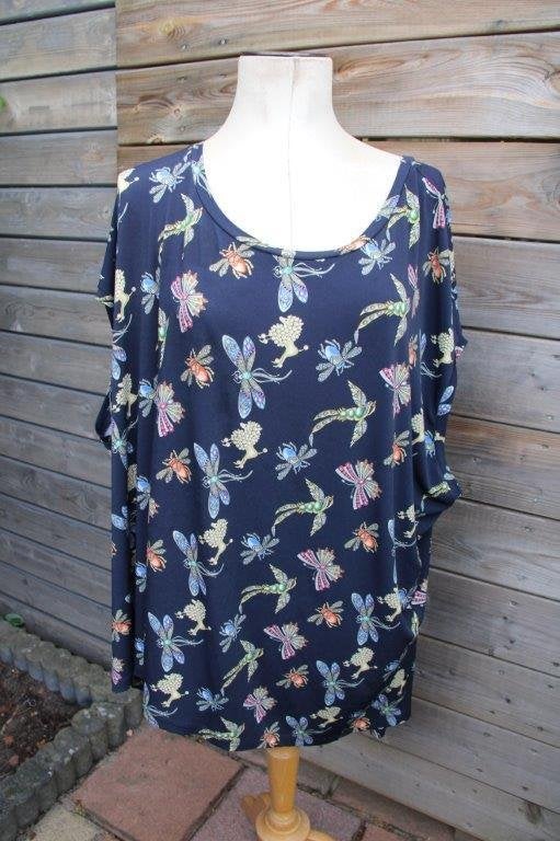 Tuniektop donkerblauw/ kleur Yoek mt XXL (54/56) Vaste prijs, Yoek, Blauw, Zo goed als nieuw, Shirt of Top