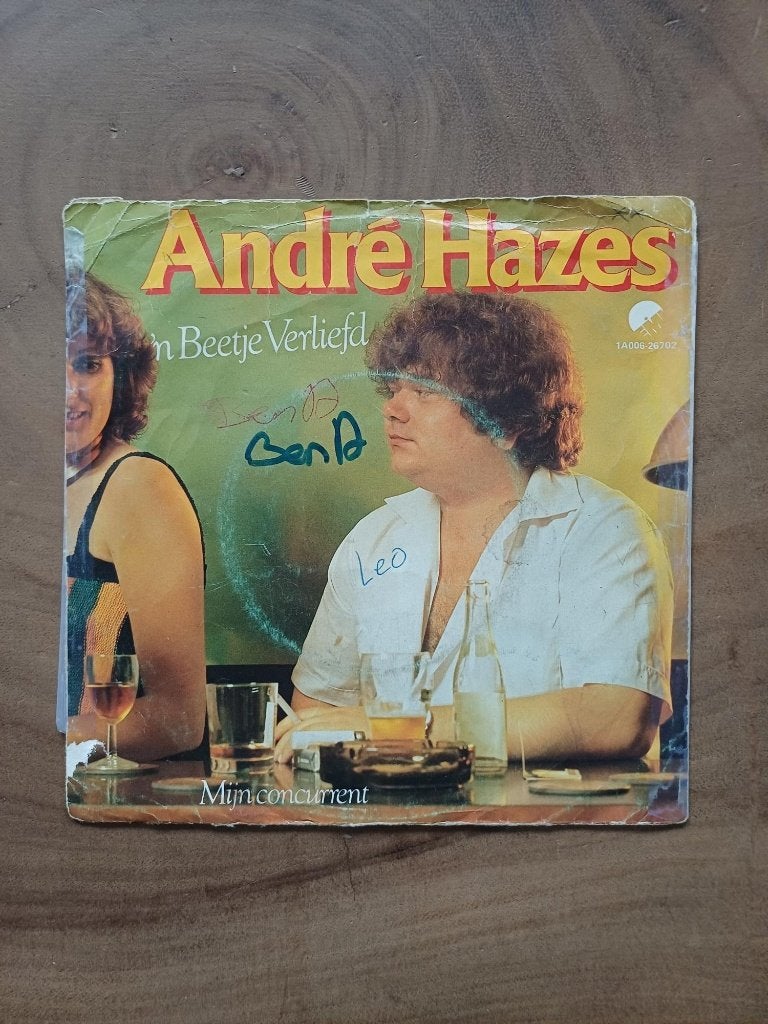 Andre Hazes 'n Beetje Verliefd - Single - Vinyl, Cd's en Dvd's, Ophalen of Verzenden, Gebruikt, Nederlandstalig