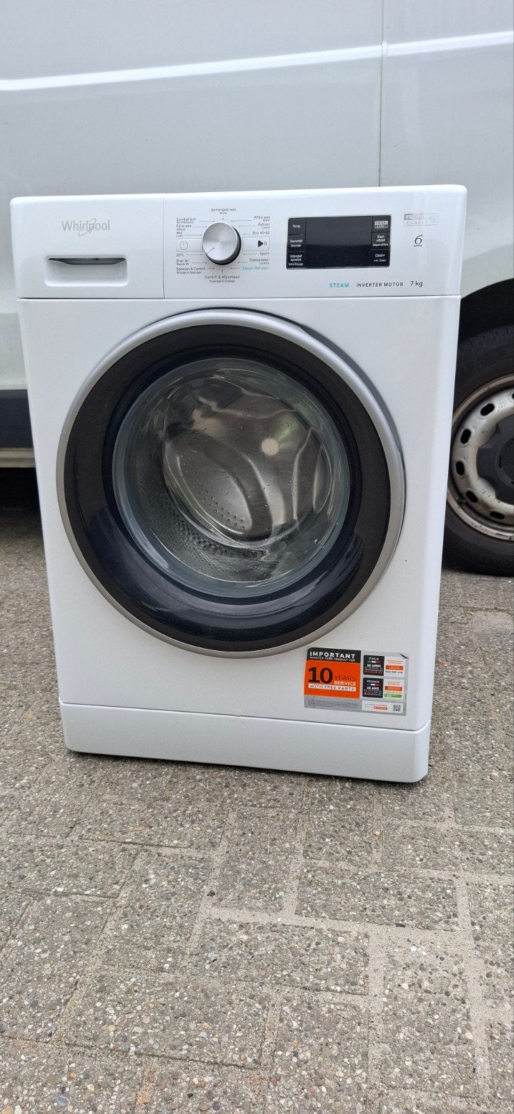 Nette jong gebruikte whirlpool wasautomaat, Ophalen, Voorlader, Whirlpool.com, 1200 tot 1600 toeren