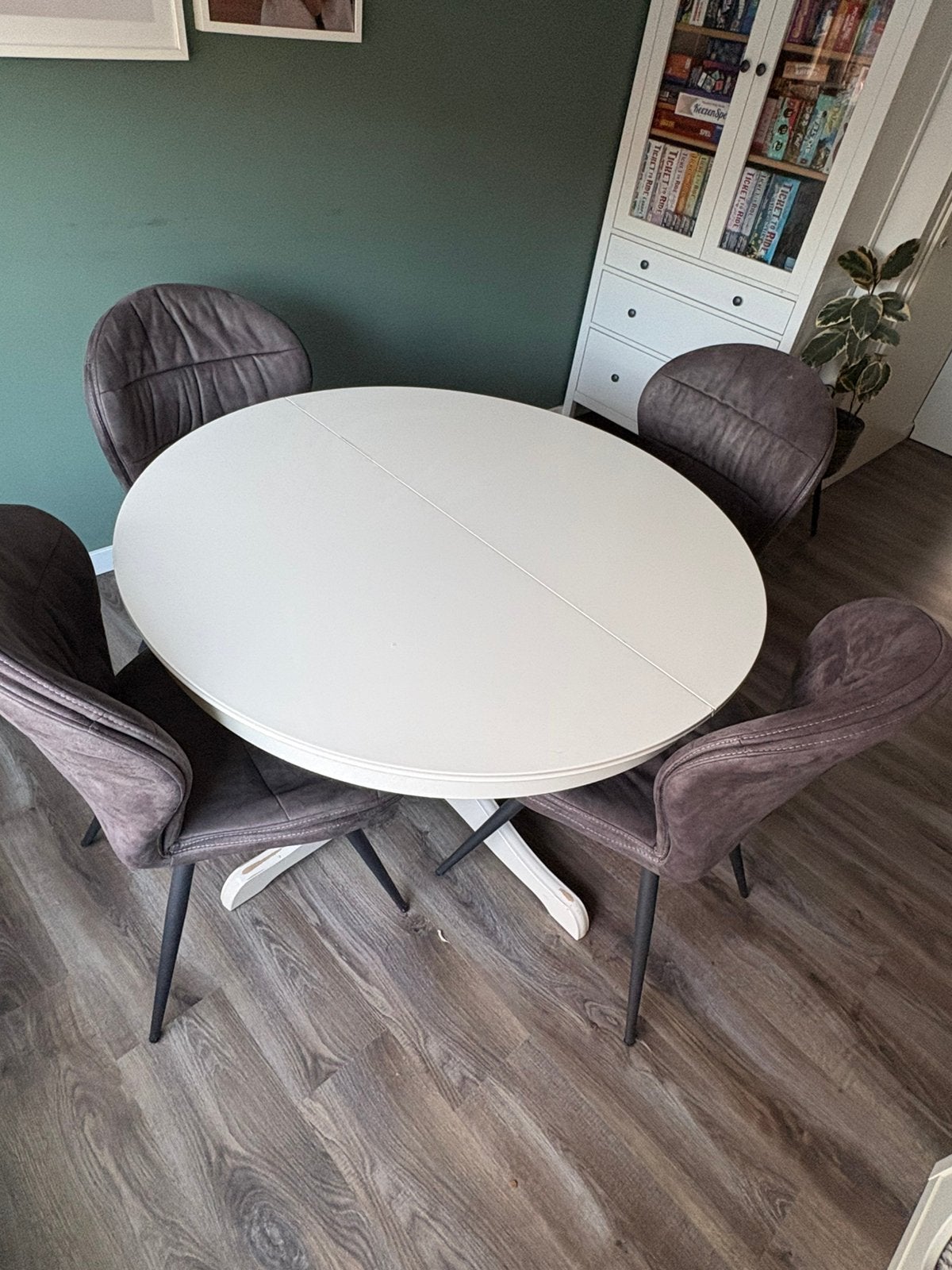 Rosentorp tafel ikea, Huis en Inrichting, Tafels | Eettafels, Ophalen, Rond, Zo goed als nieuw, Vijf personen of meer