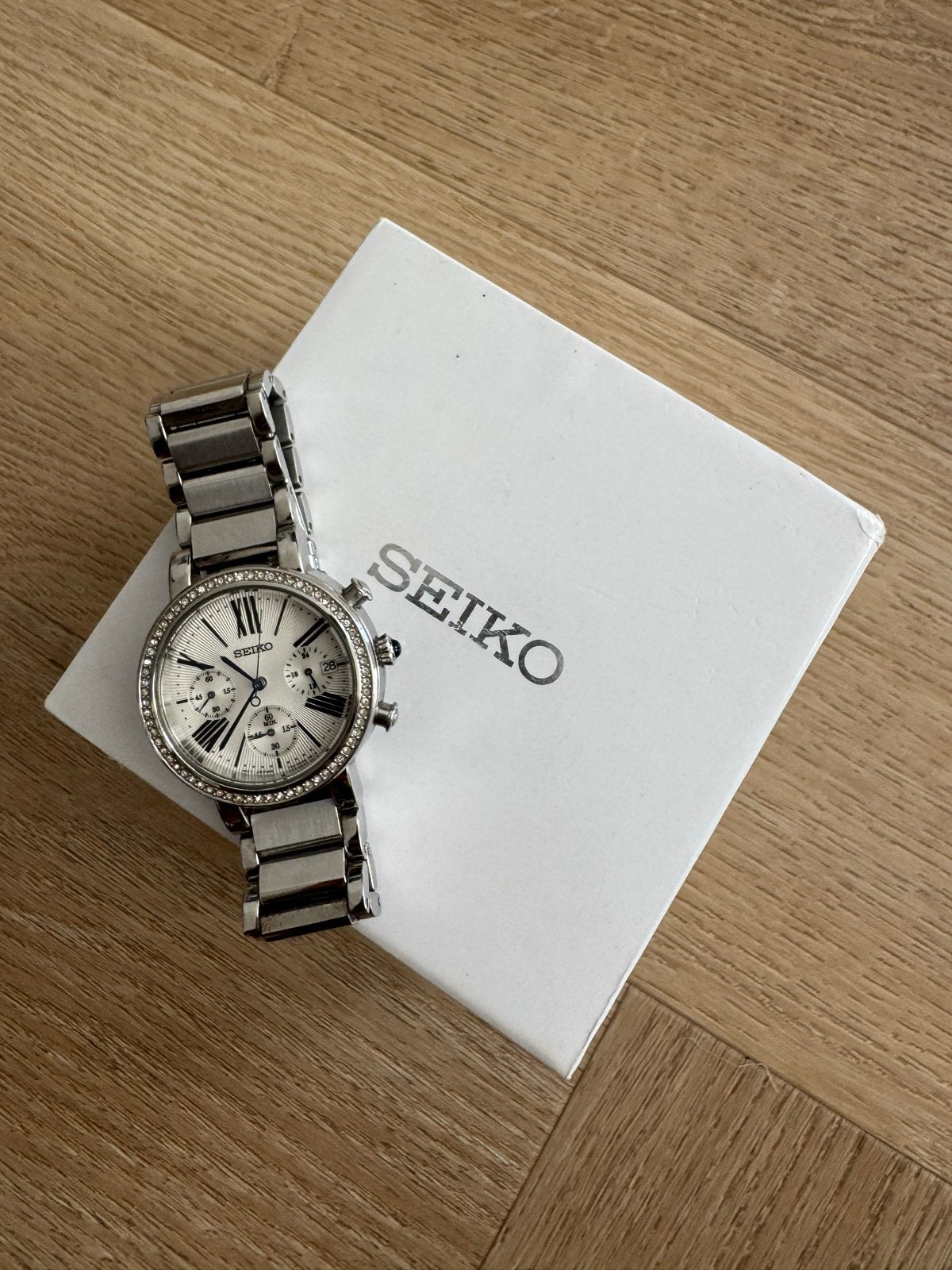 Seiko Dameshorloge met Swarovski Elements, Ophalen, Seiko, Staal, Polshorloge