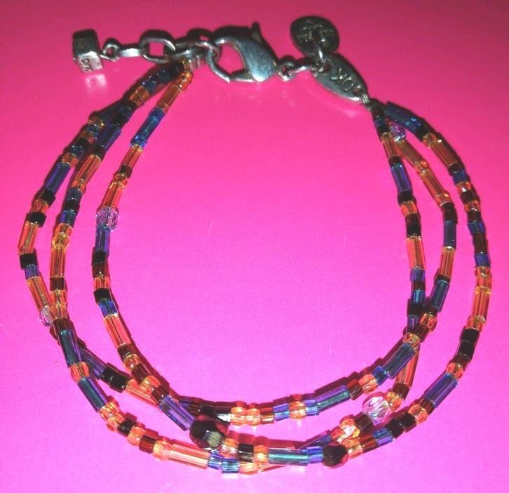 Dyrberg Kern vintage boho strengen armband met kraaltjes, Ophalen, Overige materialen, Overige kleuren, Zo goed als nieuw