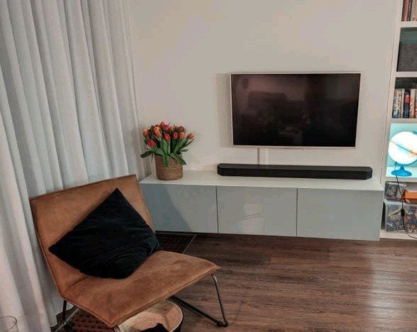 Besta TV meubel (zgan), Ophalen, 150 tot 200 cm, Zo goed als nieuw, Minder dan 100 cm