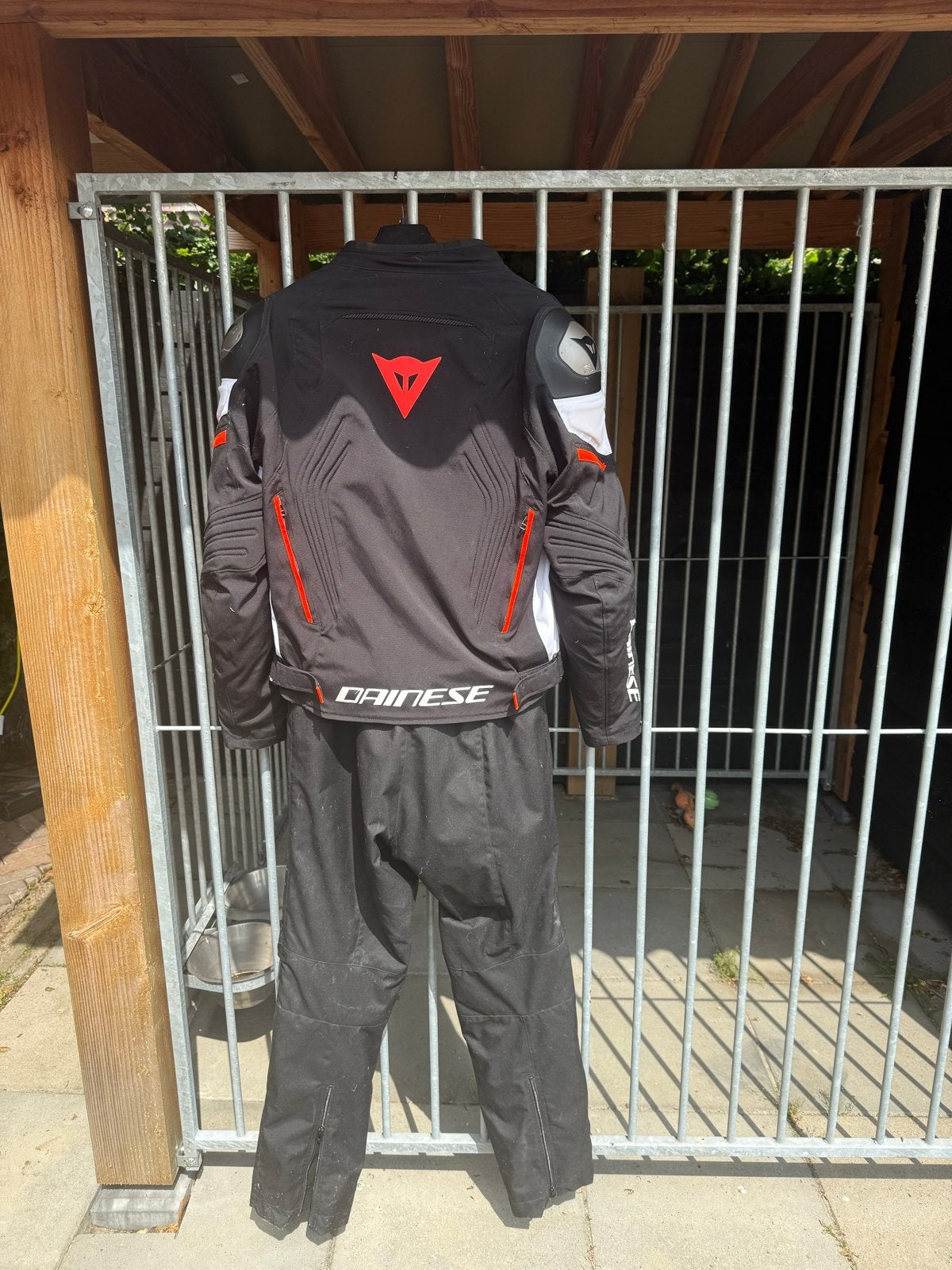 Dainese racing 3-D dry - textiel motorpak (jas en broek) d, Ophalen of Verzenden, Tweedehands, Heren, Combipak