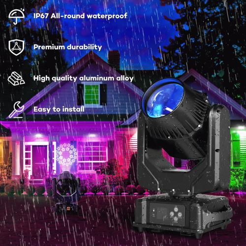 DJLicht 250W beam Movinghead waterdicht met 17 gobos, Geluidgestuurd, ., Nieuw, Ophalen of Verzenden