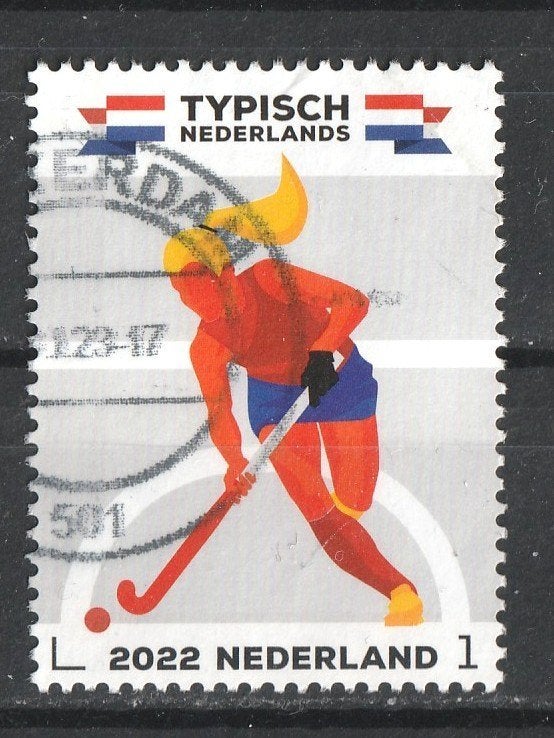 nvph 4018 Typisch Nederlands 2022 Hockey, Ophalen of Verzenden, Na 1940, Gestempeld