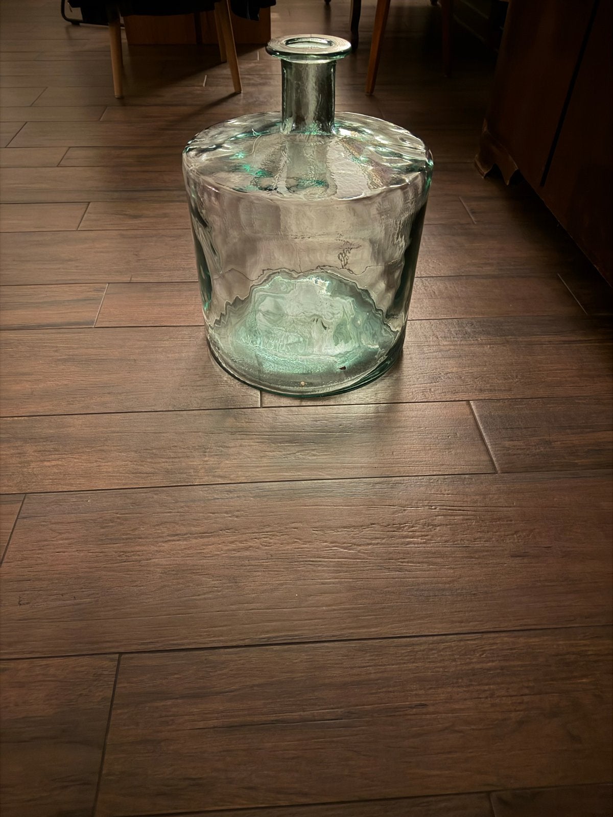 Grote glazen fles / vaas, Antiek en Kunst, Ophalen