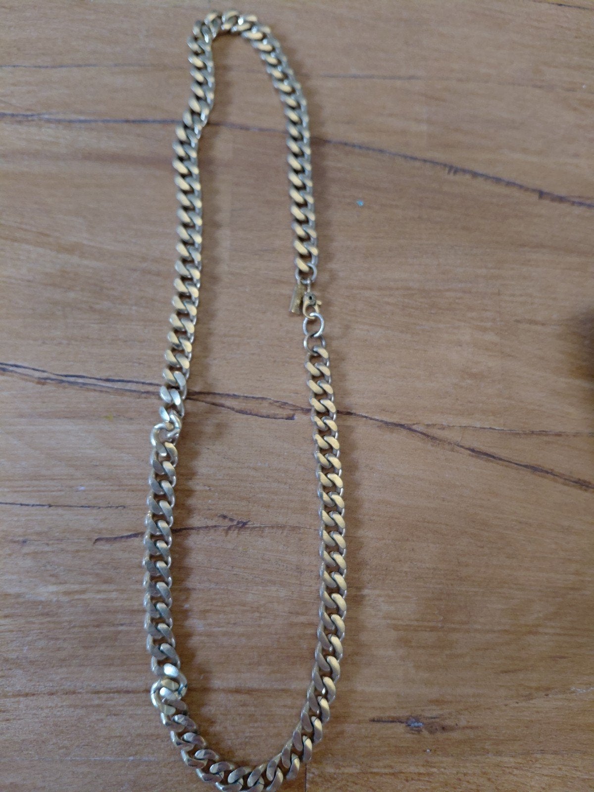 Goudkleurige Monet ketting!!, Sieraden, Tassen en Uiterlijk, Ophalen, Zo goed als nieuw, Goud, Met hanger