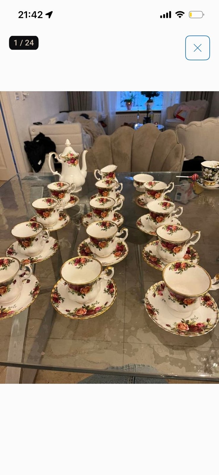 Royal albert thee servies, Antiek en Kunst, Ophalen of Verzenden