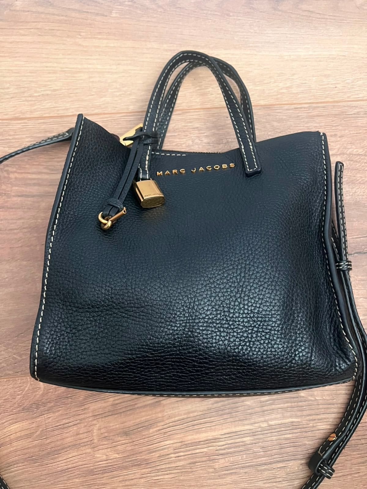 Marc Jacobs The Mini Grind Tote Zwart, Ophalen, Zo goed als nieuw, Zwart, Handtas