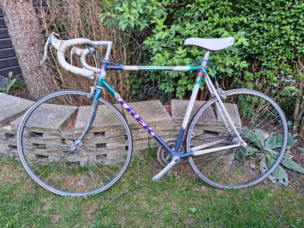 Retro TREK opknap racefiets, Fietsen en Brommers, 28 inch, Gebruikt, Velgrem, Meer dan 20 versnellingen