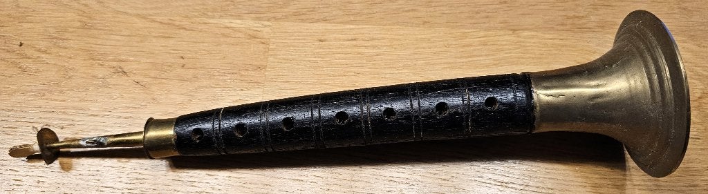 Sri Lankaanse shawm (horanēva) dubbelriet‑instrument - 31 cm, Ophalen of Verzenden, Zo goed als nieuw, Overige instrumenten