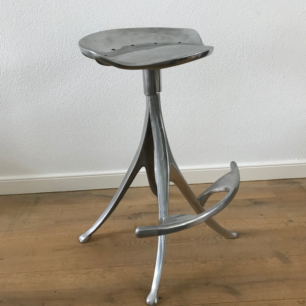 Design barkruk kruk stool Quasar Khanh kunst zeldzaam, Huis en Inrichting, 60 tot 90 cm, Ophalen of Verzenden, Zo goed als nieuw