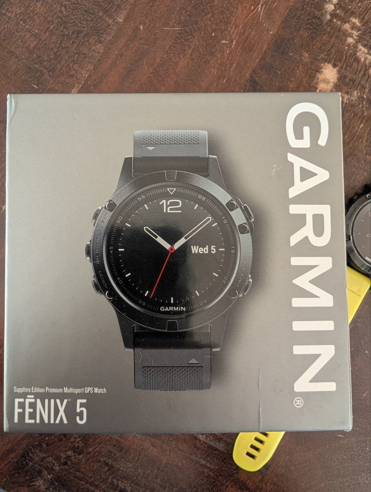 Garmin Fenix 5 Sapphire Edition Multisport GPS Horloge, Gebruikt, Zwart, Garmin, Ophalen of Verzenden