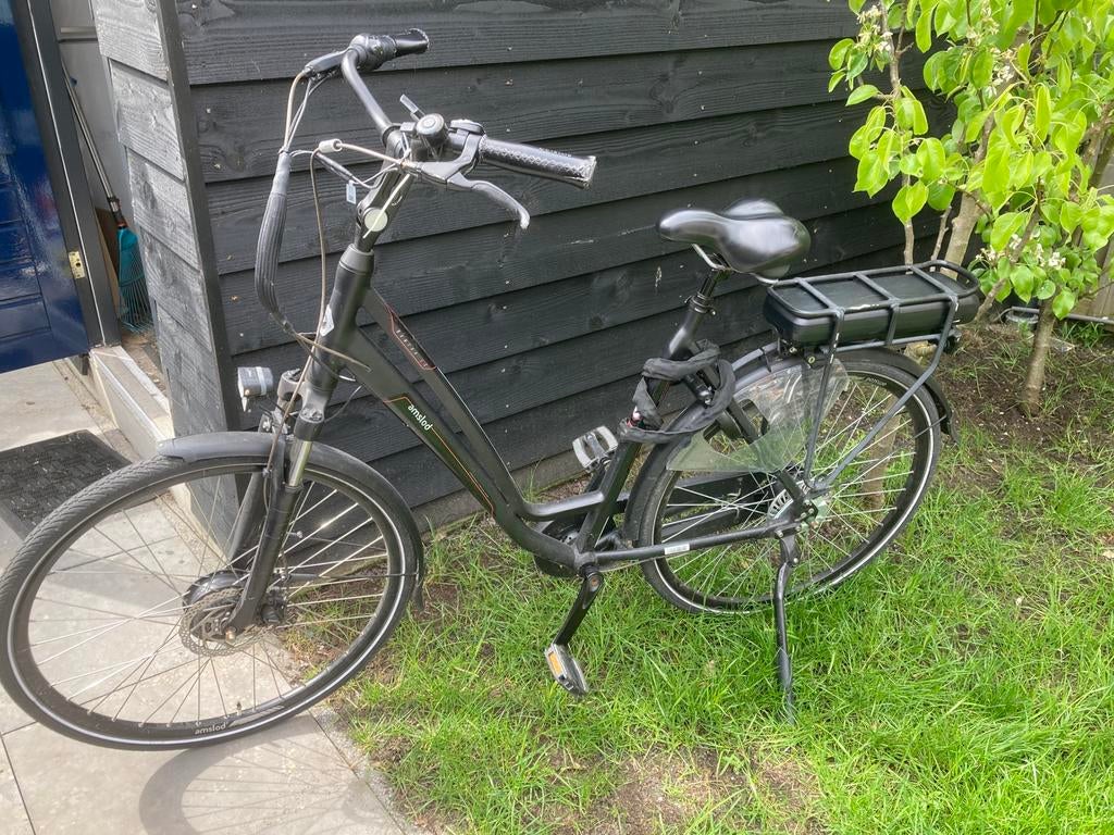 Amslod Newton LX elektrische fiets, Zo goed als nieuw, 50 km per accu of meer, 55 tot 59 cm, Ophalen