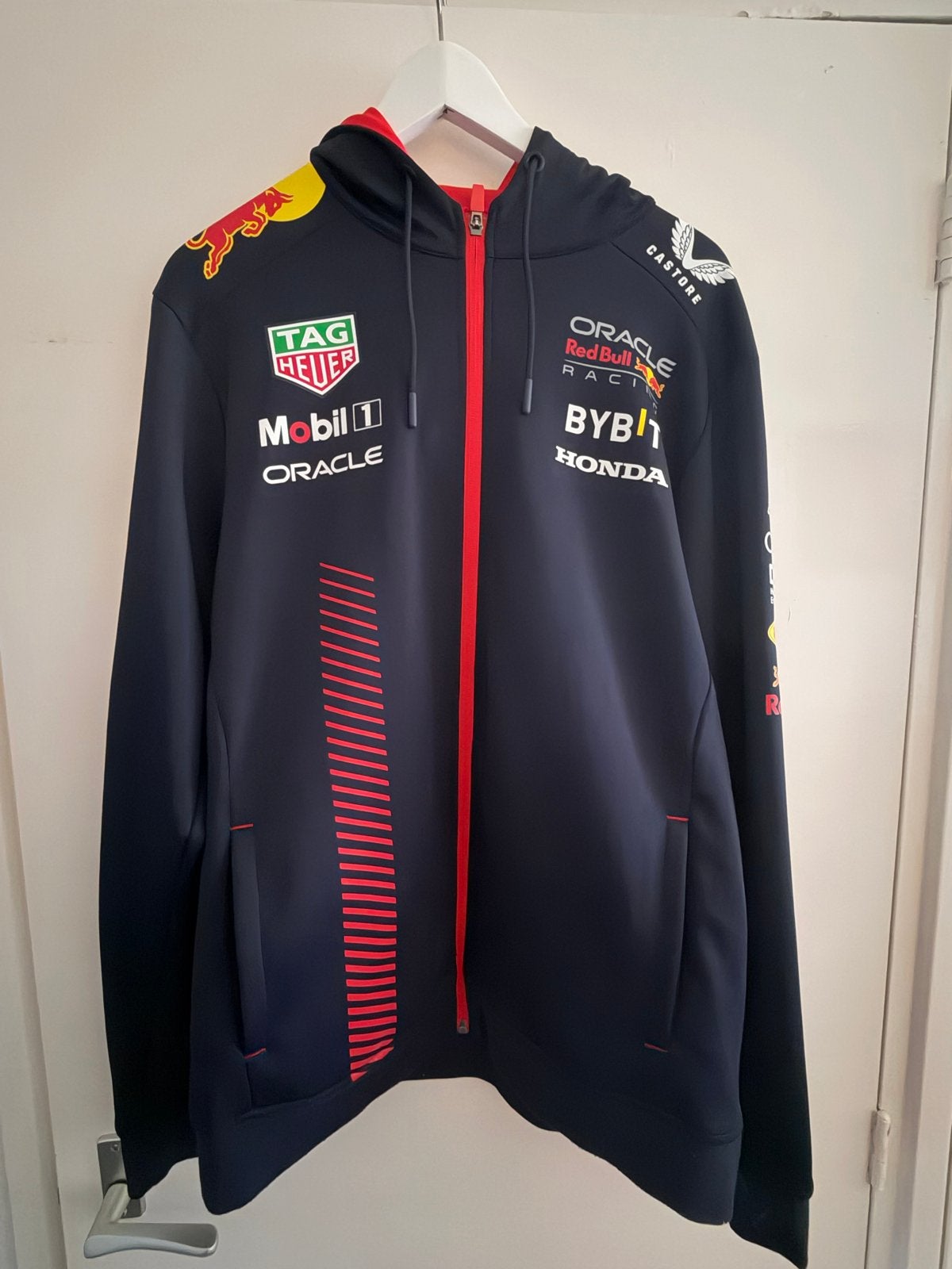 Red Bull Racing Max Verstappen Hoodie - Maat L, Ophalen of Verzenden, Zo goed als nieuw, Maat 52/54 (L), Blauw