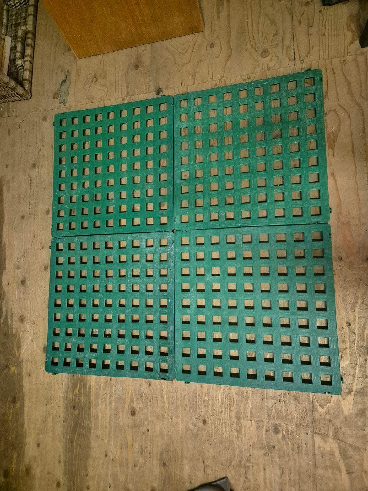 Voortent of zwembad ondervloertegels vloermatten 20 stuks, Tuin en Terras, Ophalen, Gebruikt, Kunststof