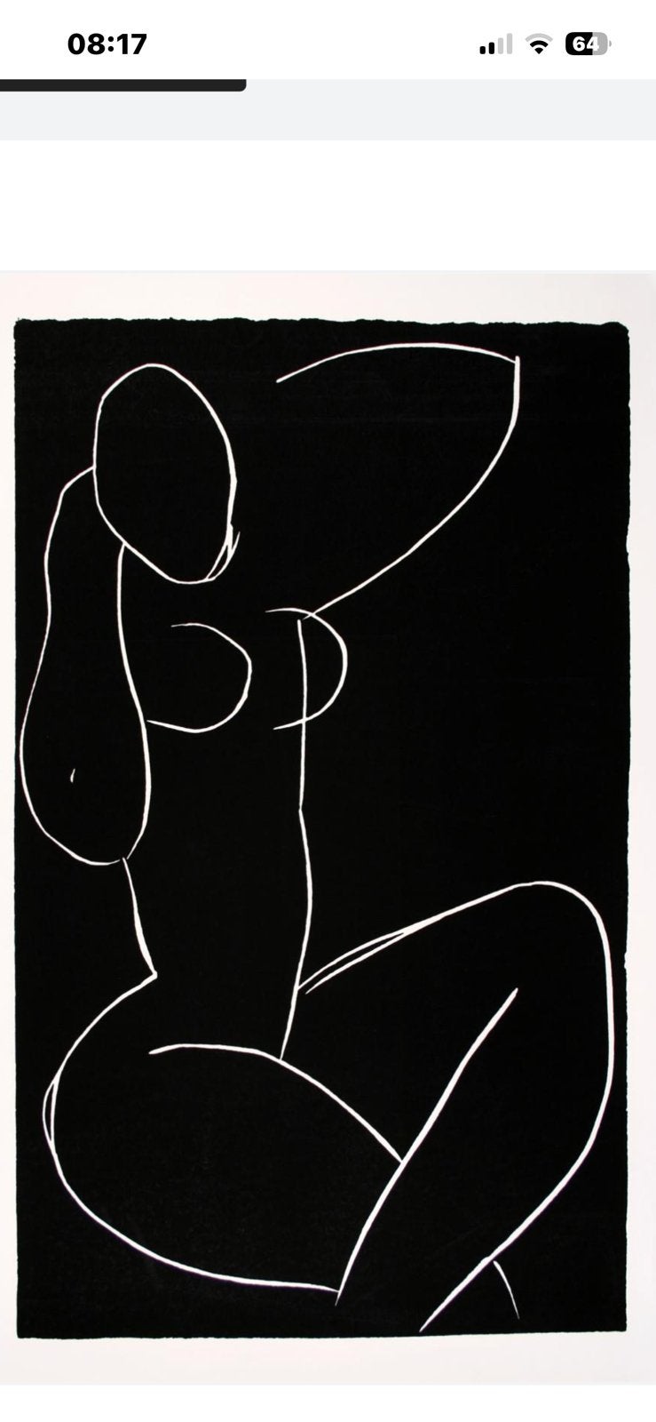 HENRI MATISSE   —. NU ASSIS / JAMBES GROISÉES., Ophalen