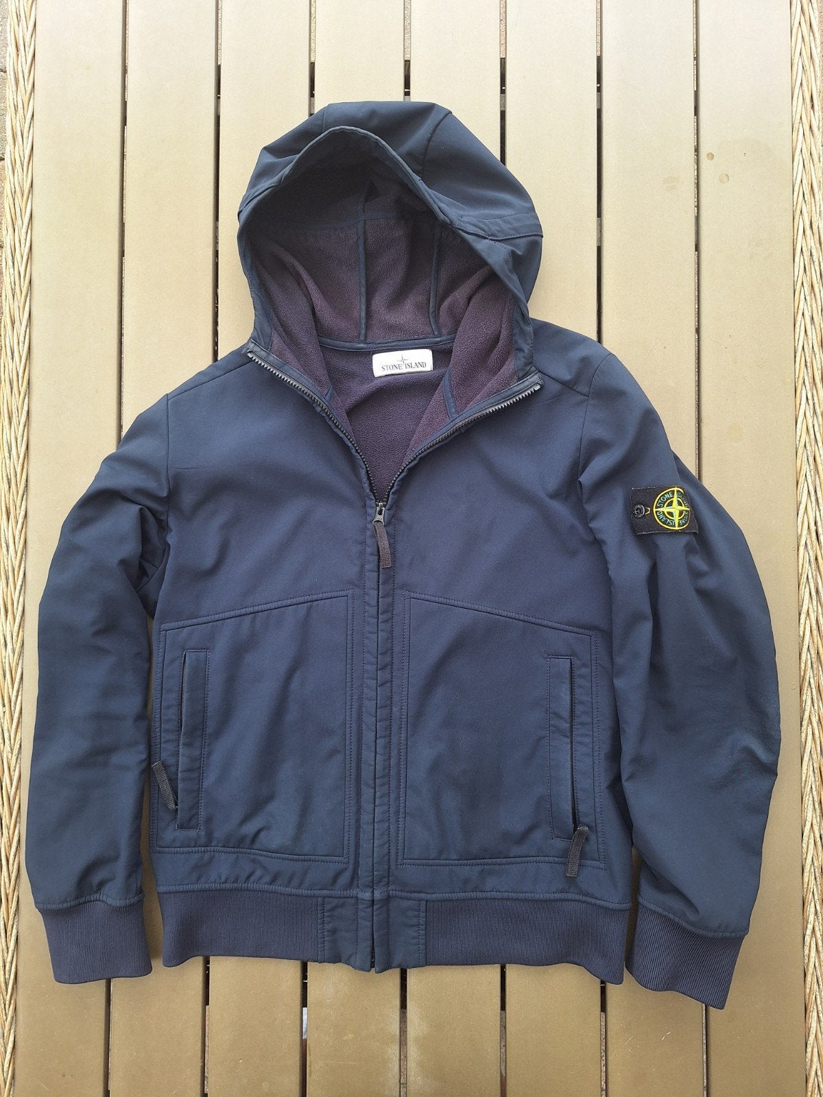 Stone Island Soft Shell R Jas Maat L Donkerblauw, Kleding | Heren, Jassen | Zomer, Maat 52/54 (L), Blauw, Ophalen of Verzenden