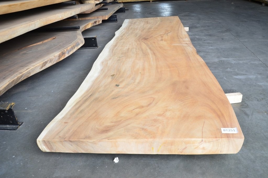 Suar boomstamtafel 350 cm-  BT251- 3,5  m boomstamtafel, Overige houtsoorten, Vijf personen of meer, Rechthoekig, Nieuw