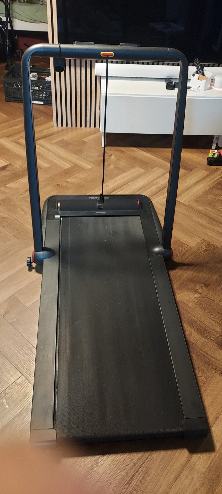 Flow Fitness Runner DTM100 Loopband - Compact en Opvouwbaar, Ophalen, Gebruikt, Metaal, Loopband