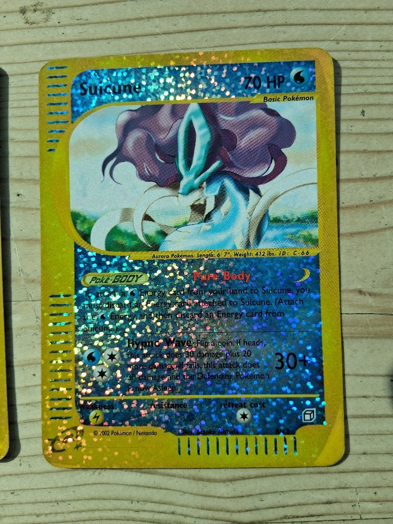 Aquapolis BOXTOPPER: SUICUNE (2003 e-Series WOTC), Ophalen of Verzenden, Gebruikt