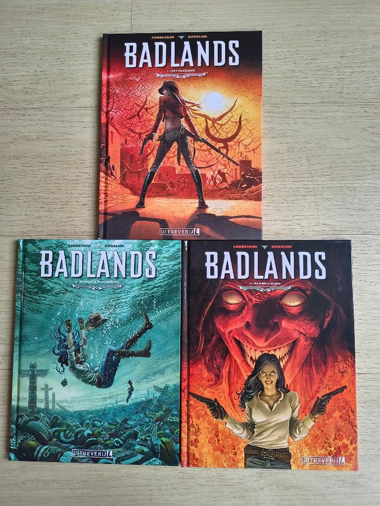 Badlands 1 t/m 3 in HC door Piotr Koalski en Eric Corbeyran, Complete serie of reeks, Ophalen of Verzenden, Nieuw