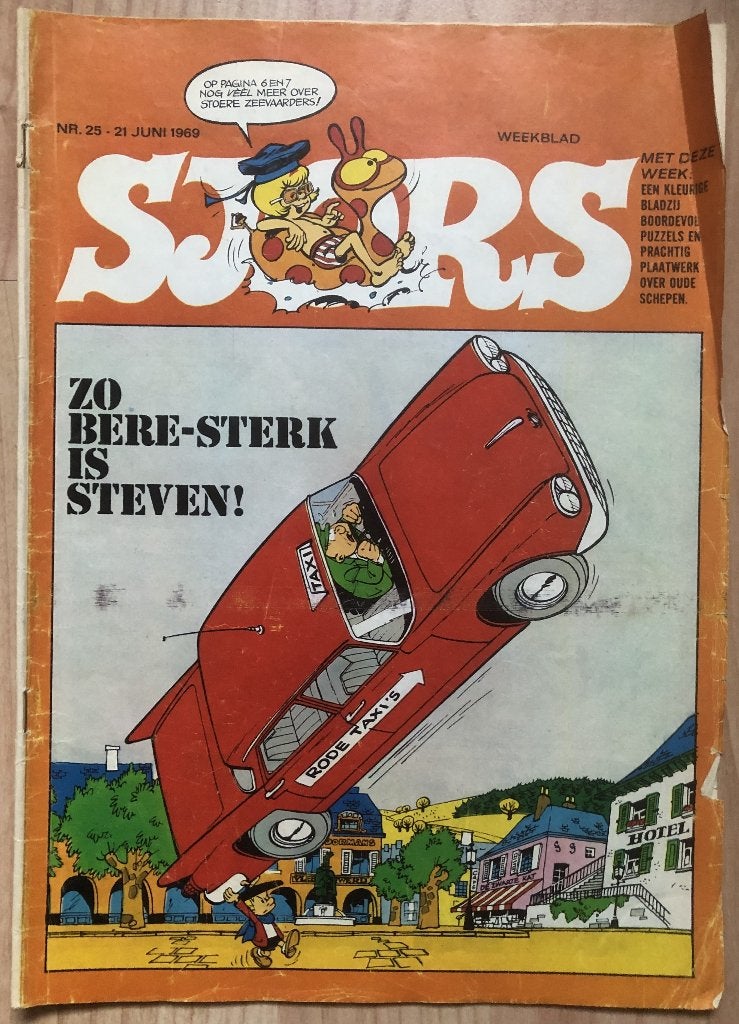 SJORS - WEEKBLAD - 21 JUNI 1969, NR. 25, Eén stripboek, Ophalen of Verzenden, Zo goed als nieuw