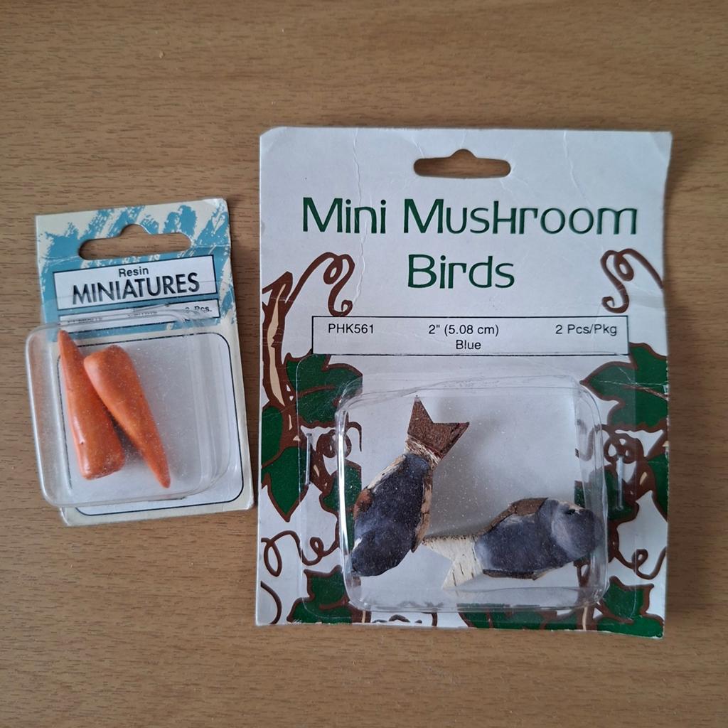 Miniaturen, vogeltjes en peentjes., Ophalen