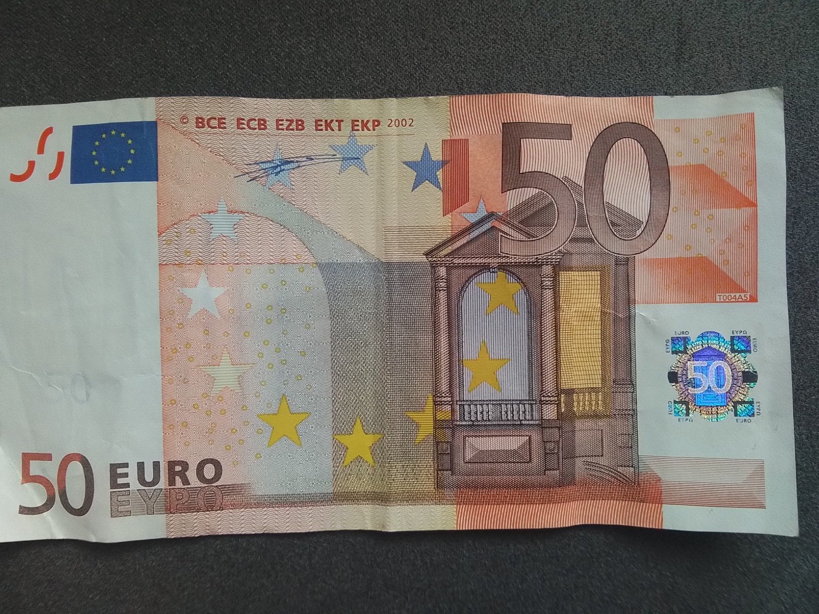 50 eurobiljet 2002 België wel in omloop geweest en meer kijk, Postzegels en Munten, Bankbiljetten | Europa | Eurobiljetten, Ophalen of Verzenden