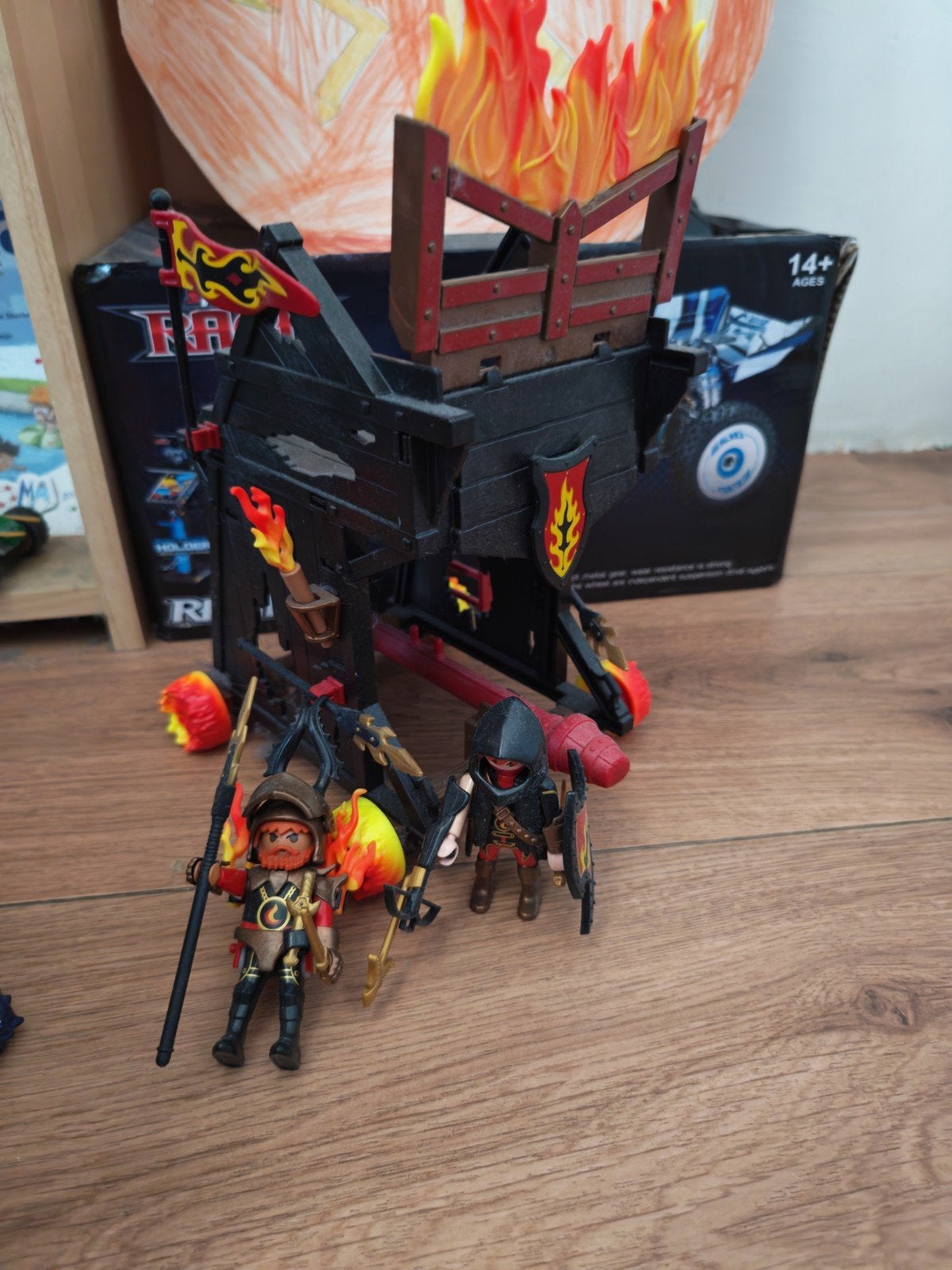 Playmobil Drakenburcht Katapult met 2 ridders, Ophalen