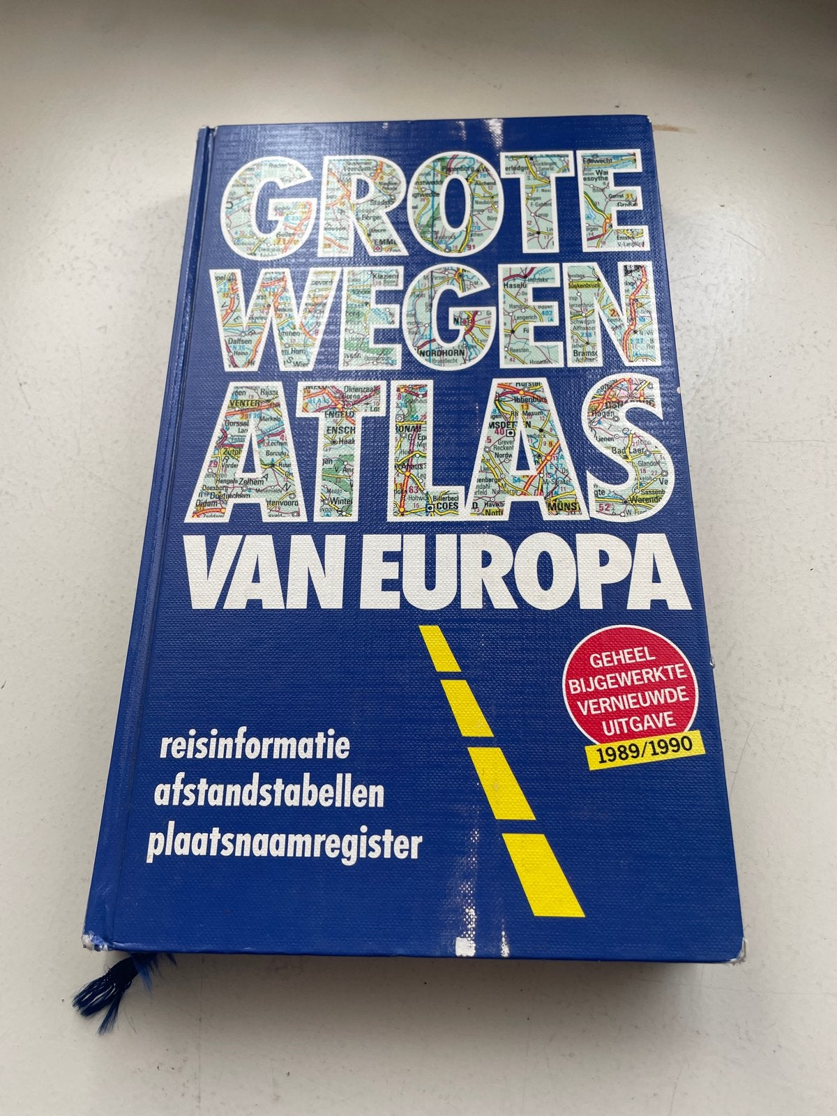 Grote Wegenatlas van Europa - Uitgave 1989/1990, Gelezen, Overige atlassen, 1800 tot 2000, Europa Overig