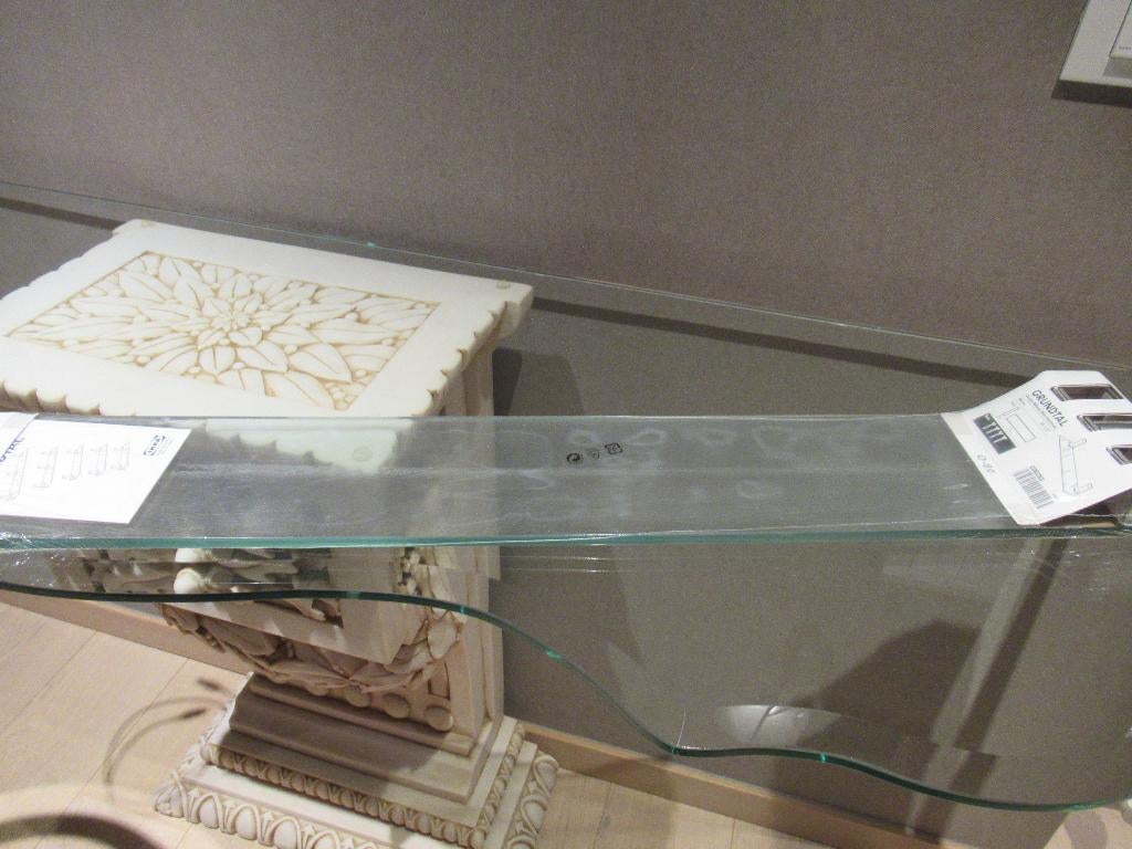 Nog verpakte glazen plank / wandplank van Ikea, Grundfal, Verzenden, Nieuw