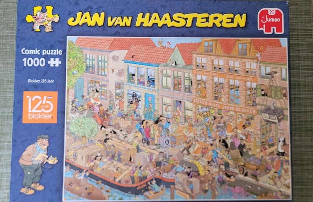 Jan van Haasteren 125 jaar Blokker 1000, Ophalen of Verzenden, 500 t/m 1500 stukjes, Zo goed als nieuw