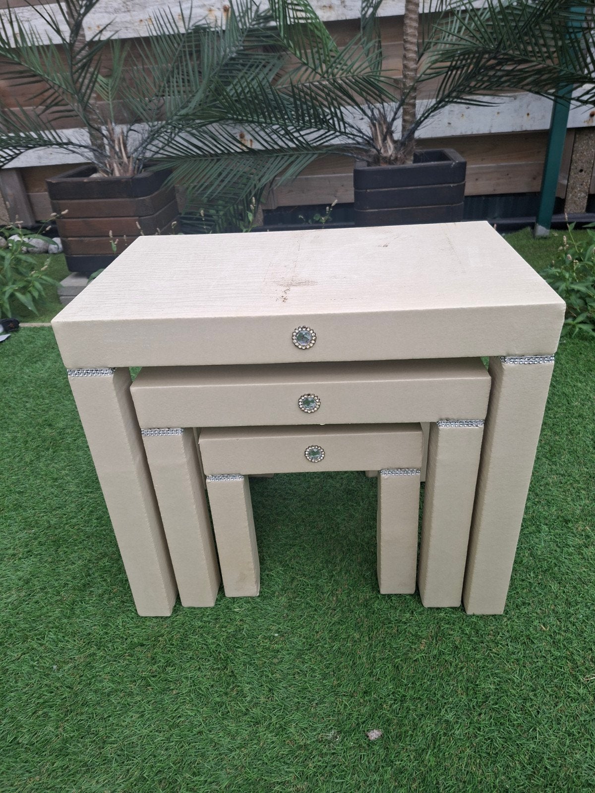 3 bijzettafels, Ophalen, Minder dan 45 cm, Minder dan 55 cm, Gebruikt