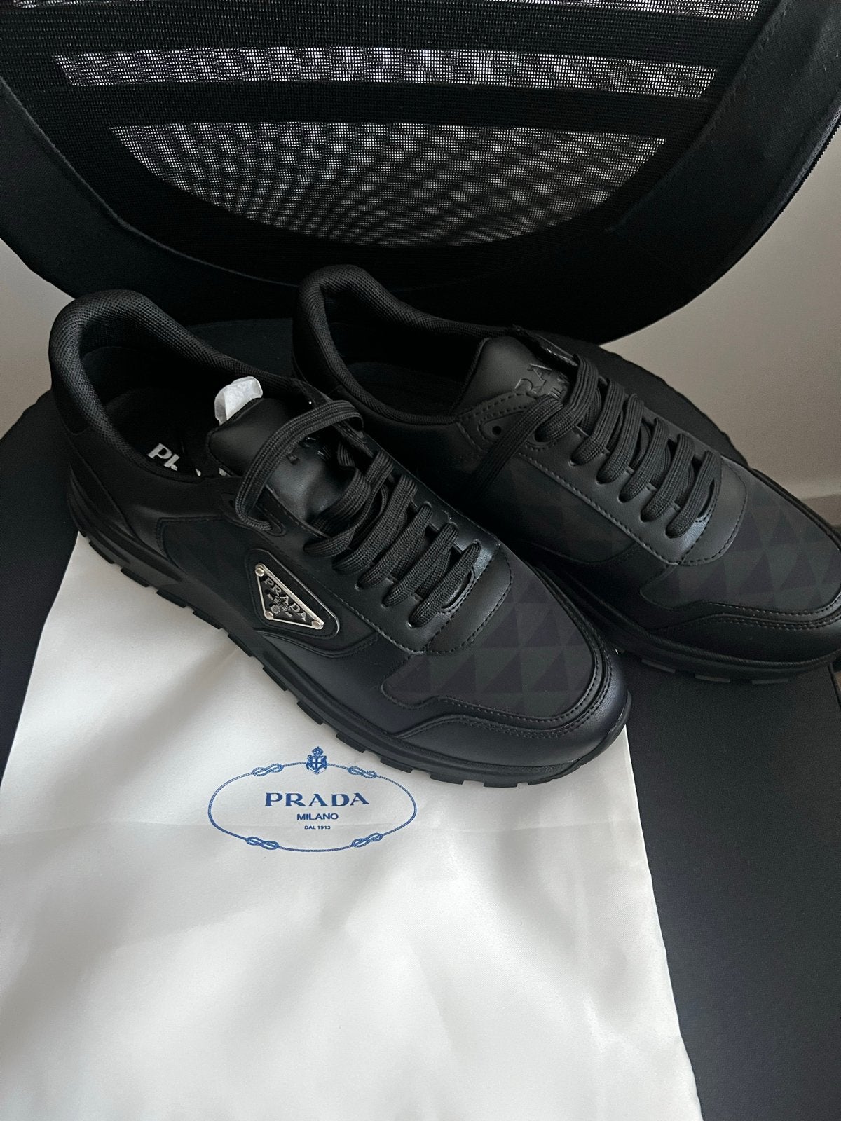 Prada sneakers maat 46 - Nieuw, Ophalen of Verzenden, Nieuw, Zwart, Sneakers of Gympen