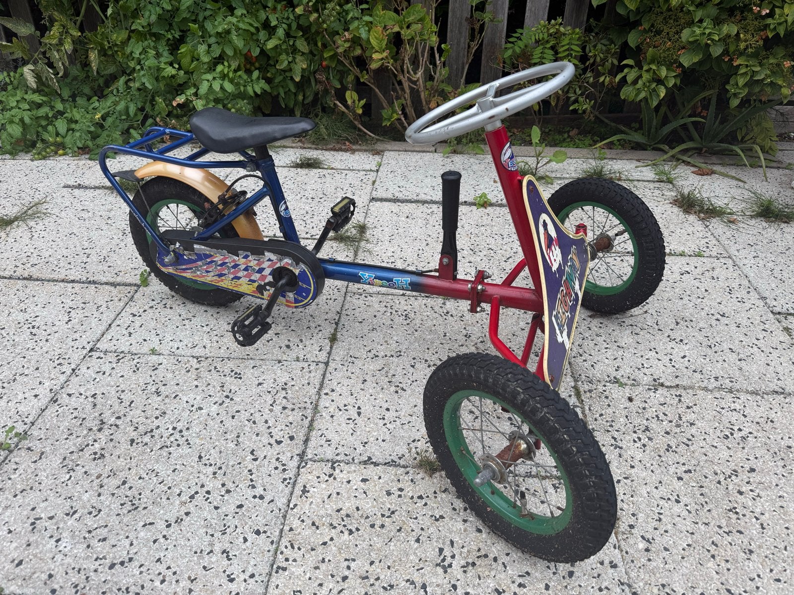 Vintage Highway trapauto - uniek en robuust, Kinderen en Baby's, Ophalen of Verzenden, Gebruikt, Trapvoertuig