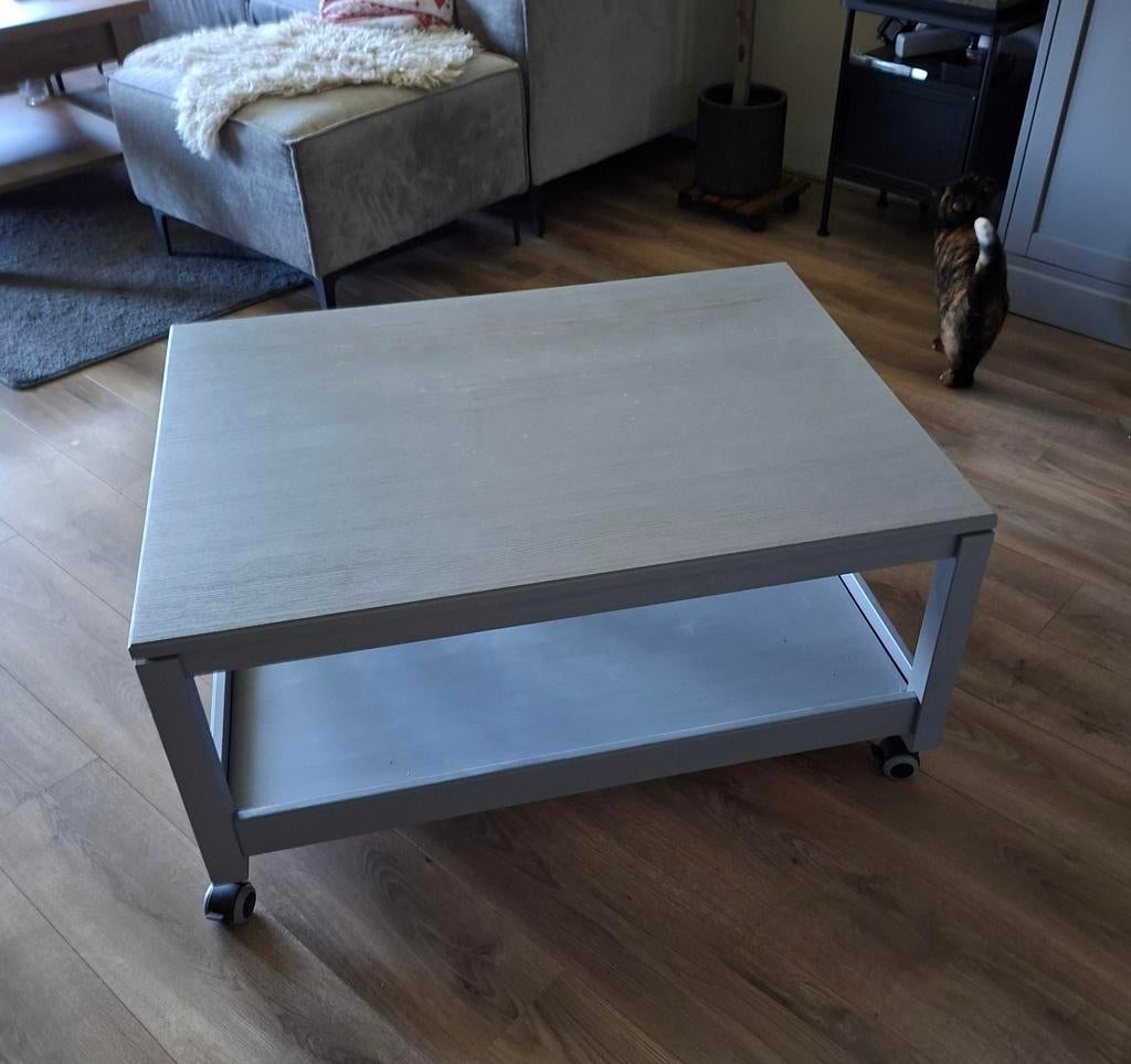 Salontafel Ikea Havsta grijs, Huis en Inrichting, Tafels | Salontafels, Ophalen, Gebruikt, 100 tot 150 cm, 50 tot 100 cm