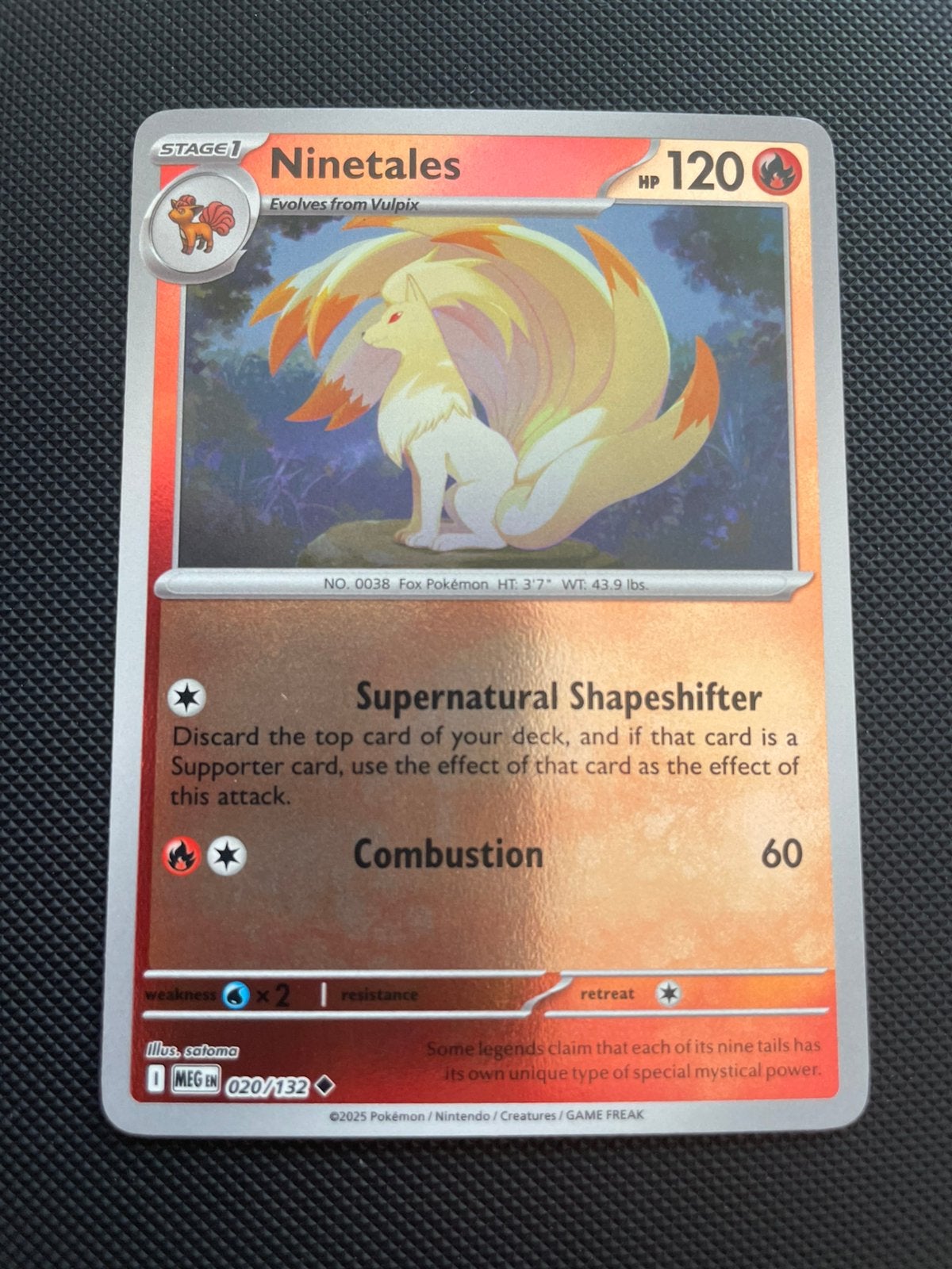 Ninetales 020/132 Reverse Holo Mega Evolution Packfresh, Ophalen of Verzenden, Zo goed als nieuw