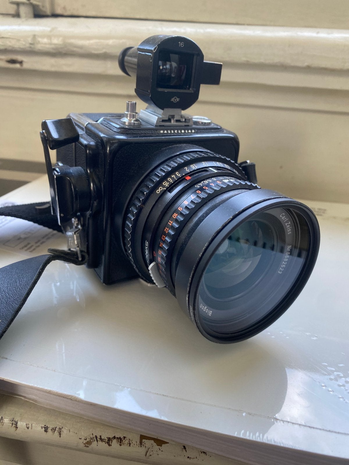 Hasselblad swc superwide, Audio, Tv en Foto, Fotocamera's Analoog, Ophalen of Verzenden, Zo goed als nieuw, Spiegelreflex, Overige Merken