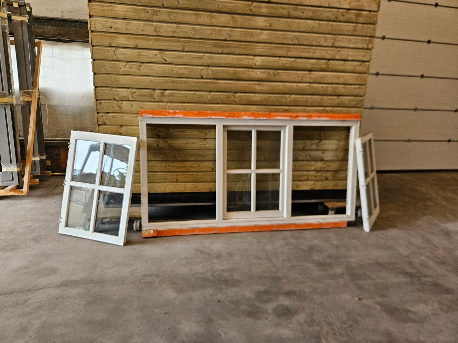 Groot Gevelraam met Dubbelglas - 250x120cm, Doe-het-zelf en Verbouw, Glas en Ramen, Gevelraam of Ruit, Gebruikt, 120 tot 160 cm