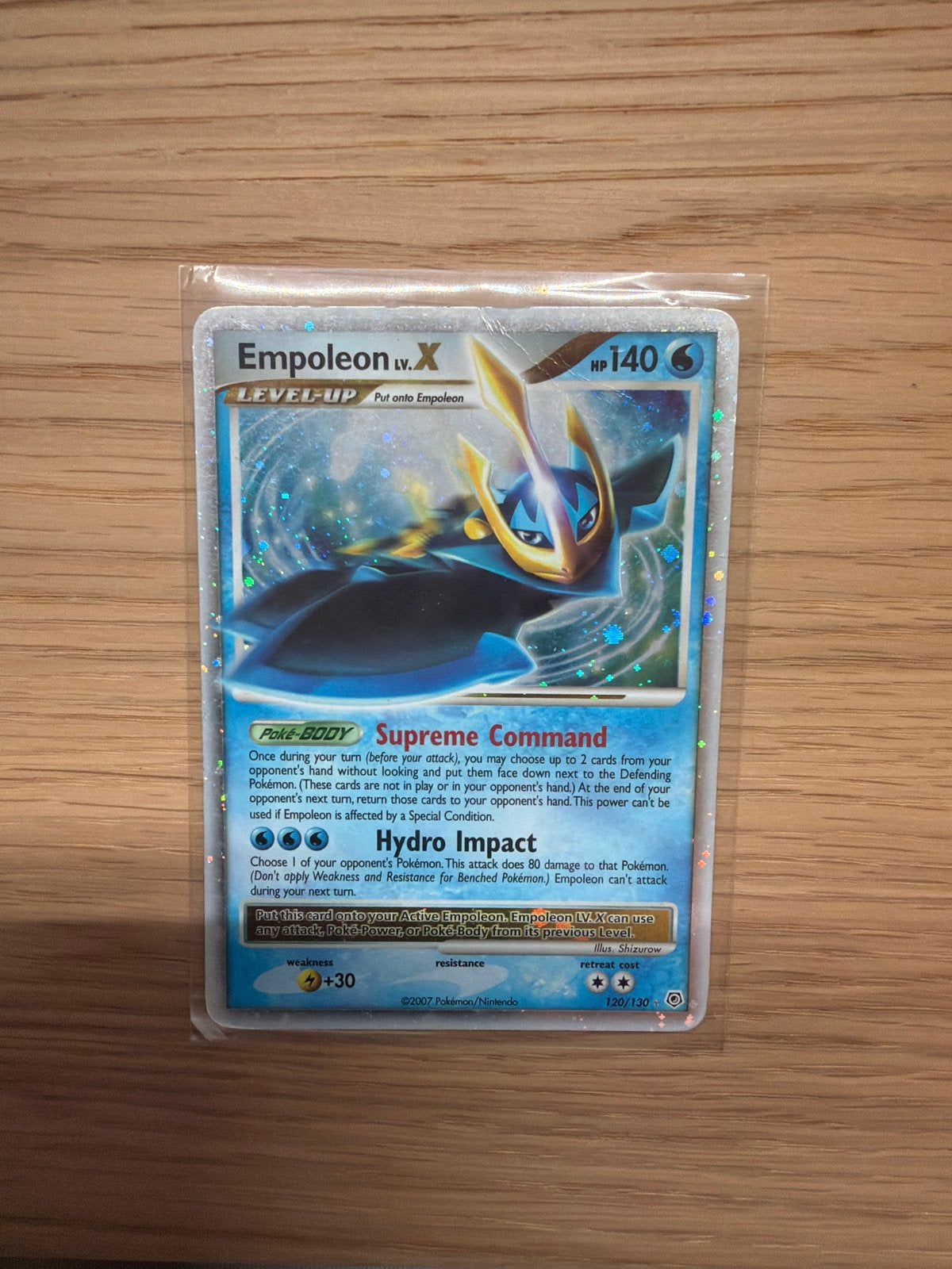 Empoleon LV.X Pokémon Kaart - 120/130, Ophalen of Verzenden, Nieuw, Losse kaart, Foil