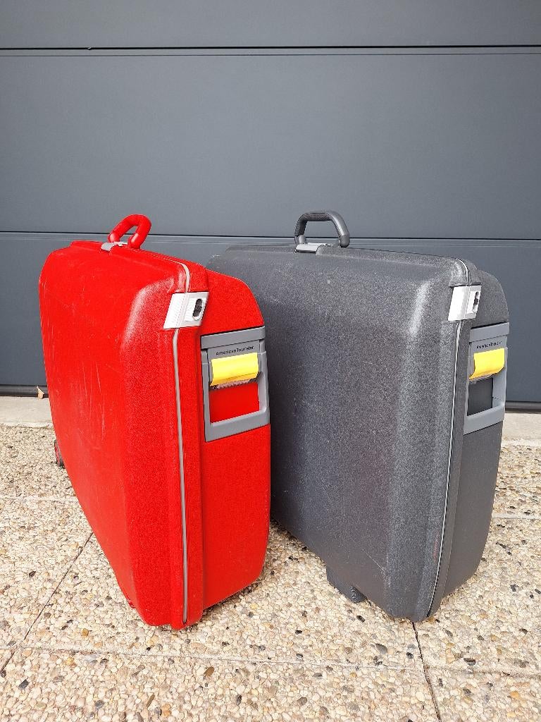 American Tourister stevige reiskoffers, Gebruikt, Hard kunststof, 70 cm of meer, 55 cm of meer