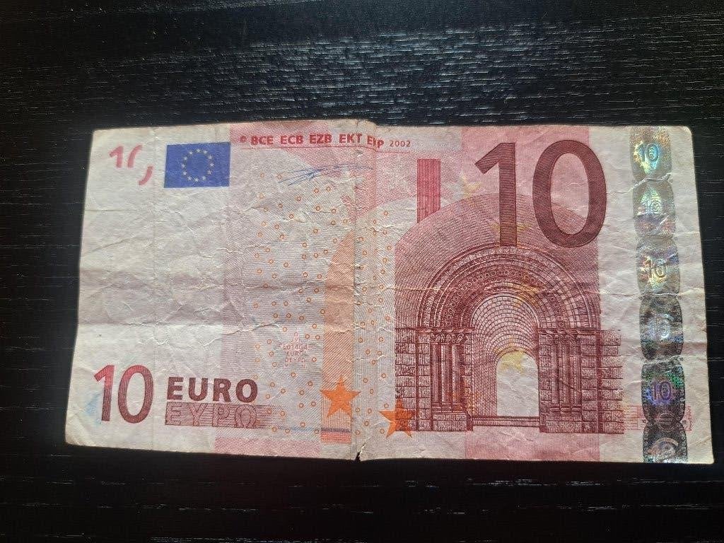 2002 Frankrijk 10 euro 1e serie Duisenberg code L014, Postzegels en Munten, Verzenden, Frankrijk, 10 euro, Los biljet