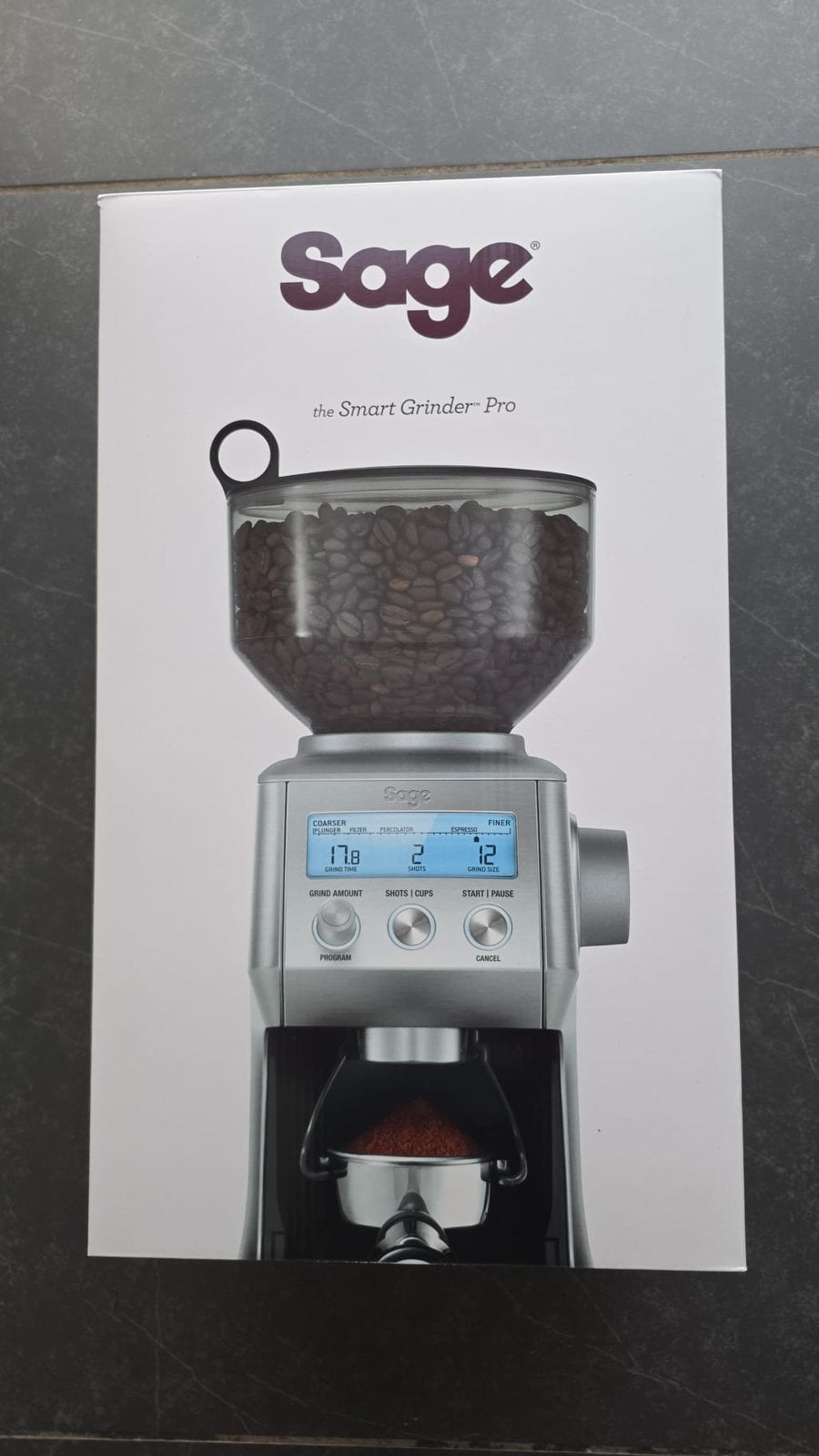 Sage - The Smart Grinder Pro NIEUW, Ophalen of Verzenden, Zo goed als nieuw, Espresso apparaat