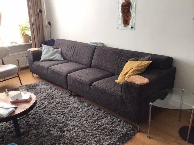 zwarte bank, 2,90 m breed, Huis en Inrichting, Ophalen, 250 tot 300 cm, Gebruikt, 75 tot 100 cm
