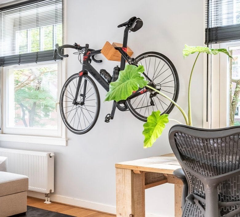 Design Muurbeugel voor Racefiets - Houten Fietsophangsysteem, Ophalen, Nieuw, Onbekend